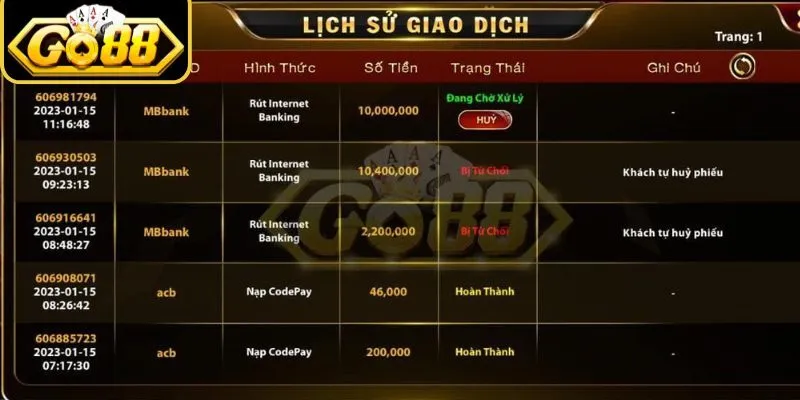 Thời gian giao dịch có nhanh?
